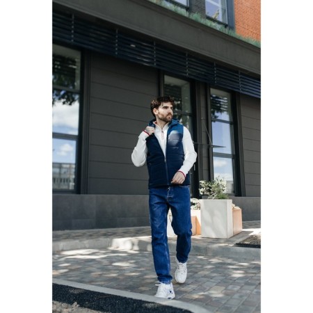 Male ise vest, size 48, blue color, blue-7