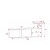 Tumba for TV Alba, 1726x300x555, Dub Sonoma