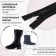 Lightning "Spiral", No. 7, non -proceeding, castle machine, 16 cm, black color