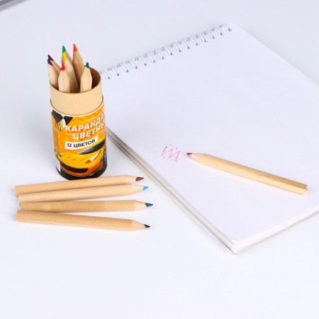 A set of colored pencils Mini in the Tubus "Racing", 12 pcs, with a sharpener-5