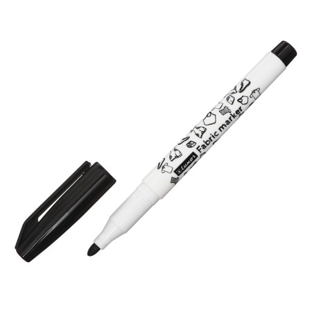 Fabric marker 1-2 mm Luxor "Fabric", bullet, black-1