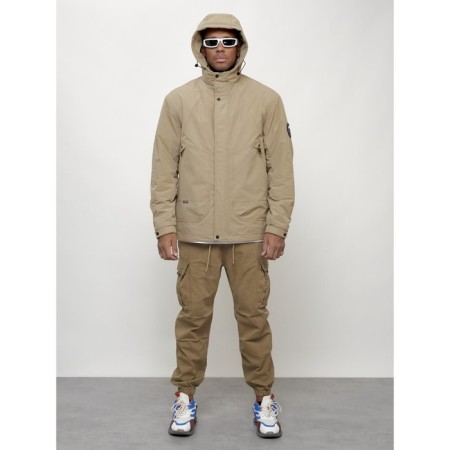 Male spring jacket, size 56, beige color-4