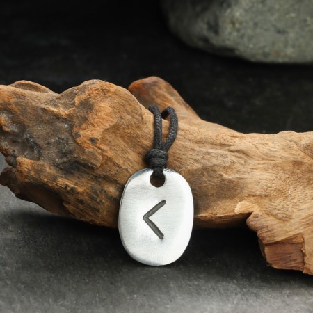 Amulet "Scandinavian runes", rune cano, 21x29mm, metal