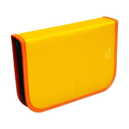 Penal 1 section 140 x 210 x 40 mm, folding pocket and cosmetic bag, fabric, calligrata topontent "doggie"-2
