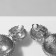 Clips "relief", silver color