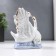 Souvenir Ceramics "2 Swan with Rose" 10x5.5x11 cm