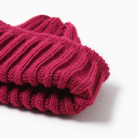 Children's cap KAFTAN with snood, fuchsia rr 44-48-4