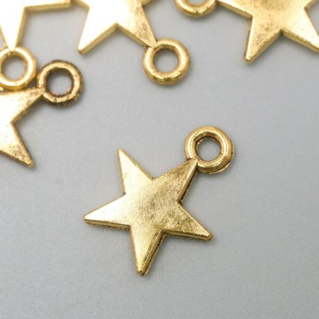 Suspension "Star", color gold 0.9x1.2 cm