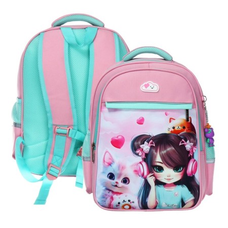 School backpack 38 x 29 x 14.5 cm, Hatber Ergonomic Light, "Listen to Music" NRK_15151