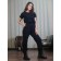 Female trousers, size 56, black color