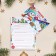Postcard "Letter from Grandfather Frost" Glitter, Congrev, Snowman, 12.5 x 19.4 cm