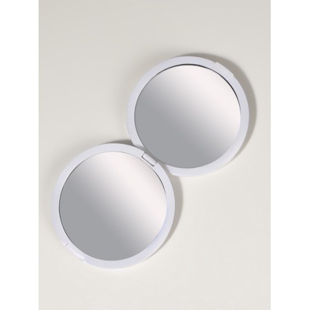 Folding mirror “waves”, d = 7.5 cm, matte white color-3