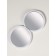 Folding mirror “waves”, d = 7.5 cm, matte white color
