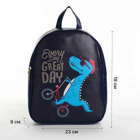 Baby backpack on lightning, blue color-1