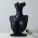 Bust for jewelry 18 × 8 × 32, hole in the ear, black color
