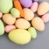 Easter decor "Multi -colored testicles with carrots" set of 31 pcs 4x6, 3x4, 2x3 cm
