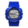 Watch is electronic, waterproof, blue