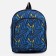 Baby backpack on lightning, external pocket, blue color