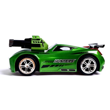 Radio controlled machine "Turbbo drift", voice control, shoots missiles, green color-5