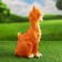 Garden figure "Funny red cat" 11x14x25cm