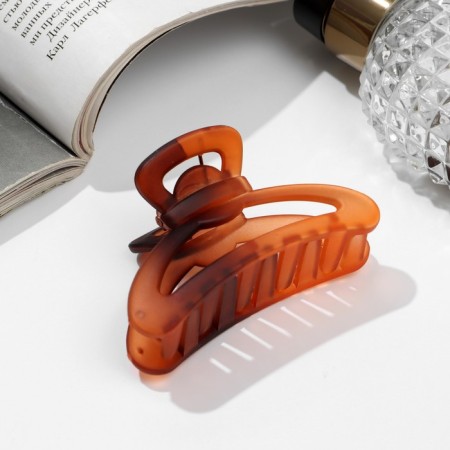 Hair crab "Matte" arc mount, 7 cm, mix