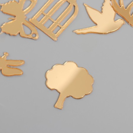 Decor for creativity plastic mirror "park" set 6 pcs-1