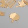 Decor for creativity plastic mirror "park" set 6 pcs