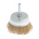 Metal brush for a tundra drill, with a hairpin, "cup", 65 mm