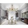 Crystal chandelier with Ambrella Light, Classic, Tr4926, 8HE14, Gold, White Color