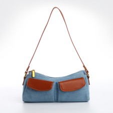 Female bag Textura, average size, color of blue jeans
