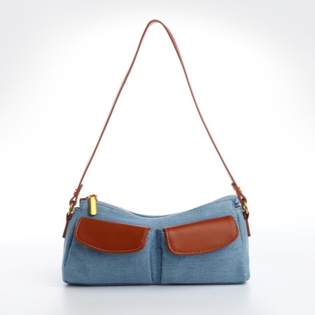Female bag Textura, average size, color of blue jeans