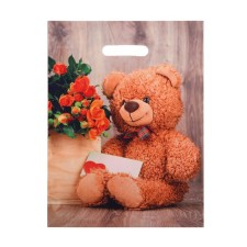 Teddy package, polyethylene with a cut -off pen 31x40 cm, 60 μm