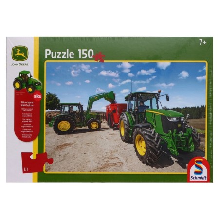 John Deere Puzzle "Tractors", with a gift, 150 elements-1