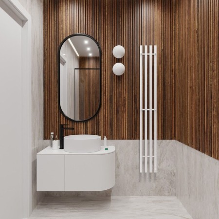 Terminus quatro electric heated towel rail "Prof", 1600x210 mm, white matte-2