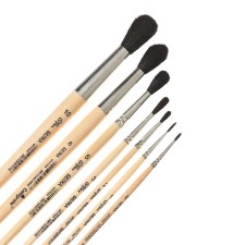Set of protein brushes 7 pieces, calligrata (round No. 0.1,2,3,5,8,10) short handle