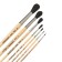 Set of protein brushes 7 pieces, calligrata (round No. 0.1,2,3,5,8,10) short handle
