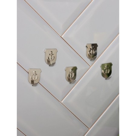 Hooks self -adhesive metal shares "anchor", 5 pcs-1
