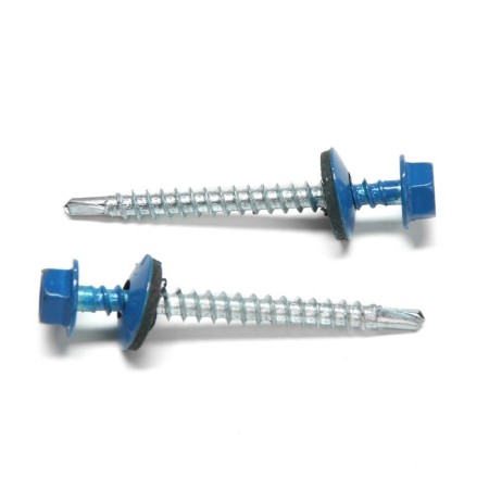 Roofing screws 4.8x50 mm, Ral5005 Blue color, 150 pcs.-1