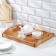Wooden tray with decor, 40 × 30 × 7.5 cm, pine