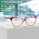 Ready glasses GA0530 (color: C2 Orange print; diopter: + 2.5; tint: no)