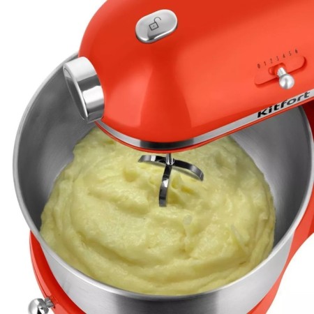 Mixer KitFort KT-3469, stationary, 300 watts, 3 l, 6 speeds, red-5
