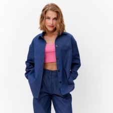 Women's shirt minku: minku: jeans collection color Blue Blue, rr 46