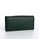 Women's wallet on magnet, green color