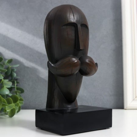 Souvenir Polystone "Man with a mustache" under a tree 10x8x20 cm-1