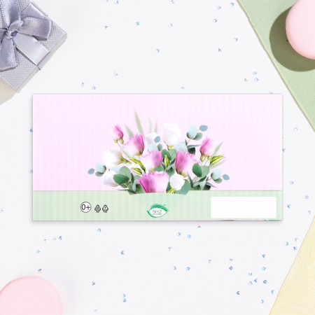 The envelope for the money "Happy Birthday!" Bouquet, 16.5 x 8.5 cm-2