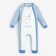 Overalls for a boy, blue color/bear, height 80 cm