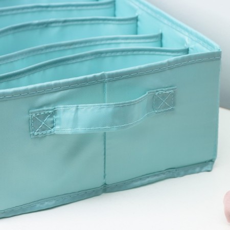 Organizer for storing linen "Comfort", 7 departments, 35 × 24 × 13 cm, barrier color-4