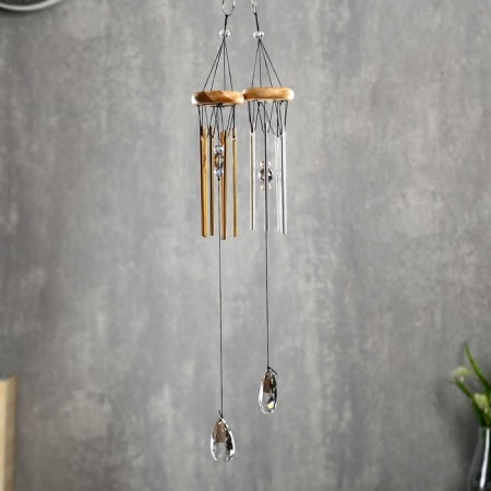 Wind Music Metal, Plastic "Crystals" 6 tubes MIX 30x6x6 cm-3