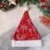 New Year's cap "snowy forest" 30x37 cm, red