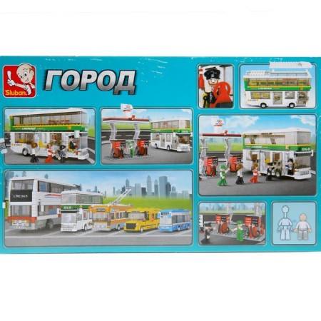 Designer "Bus at the gas station", 403 parts-1
